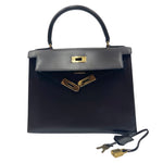 Charger l&#39;image dans la galerie, Hermes Kelly 28 Sellier Vintage Chocolate Box Leather 24kt Gold-Plated Hardware
