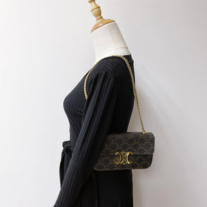 Celine Triomphe Shoulder Chain Bag