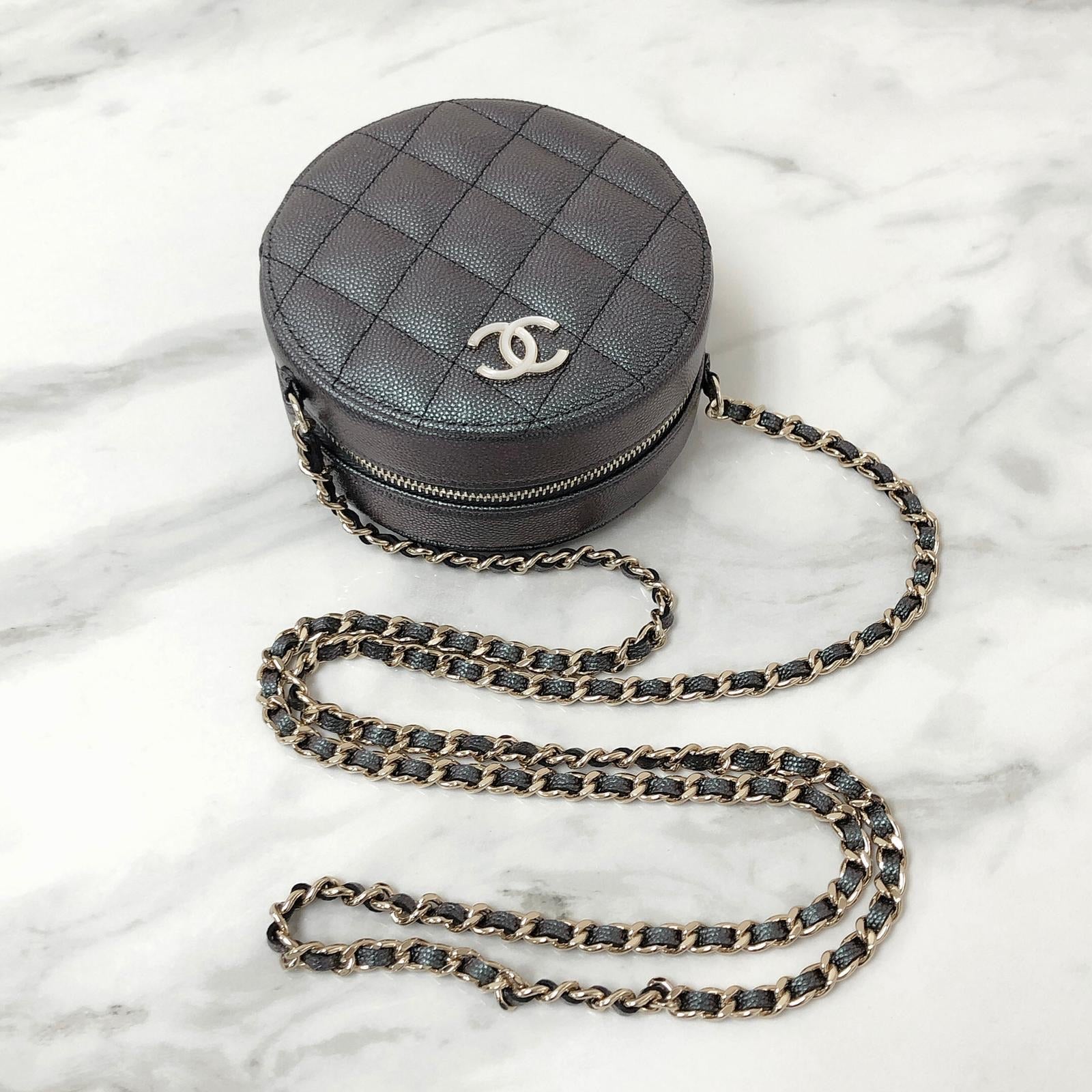 Chanel Round Clutch with Chain