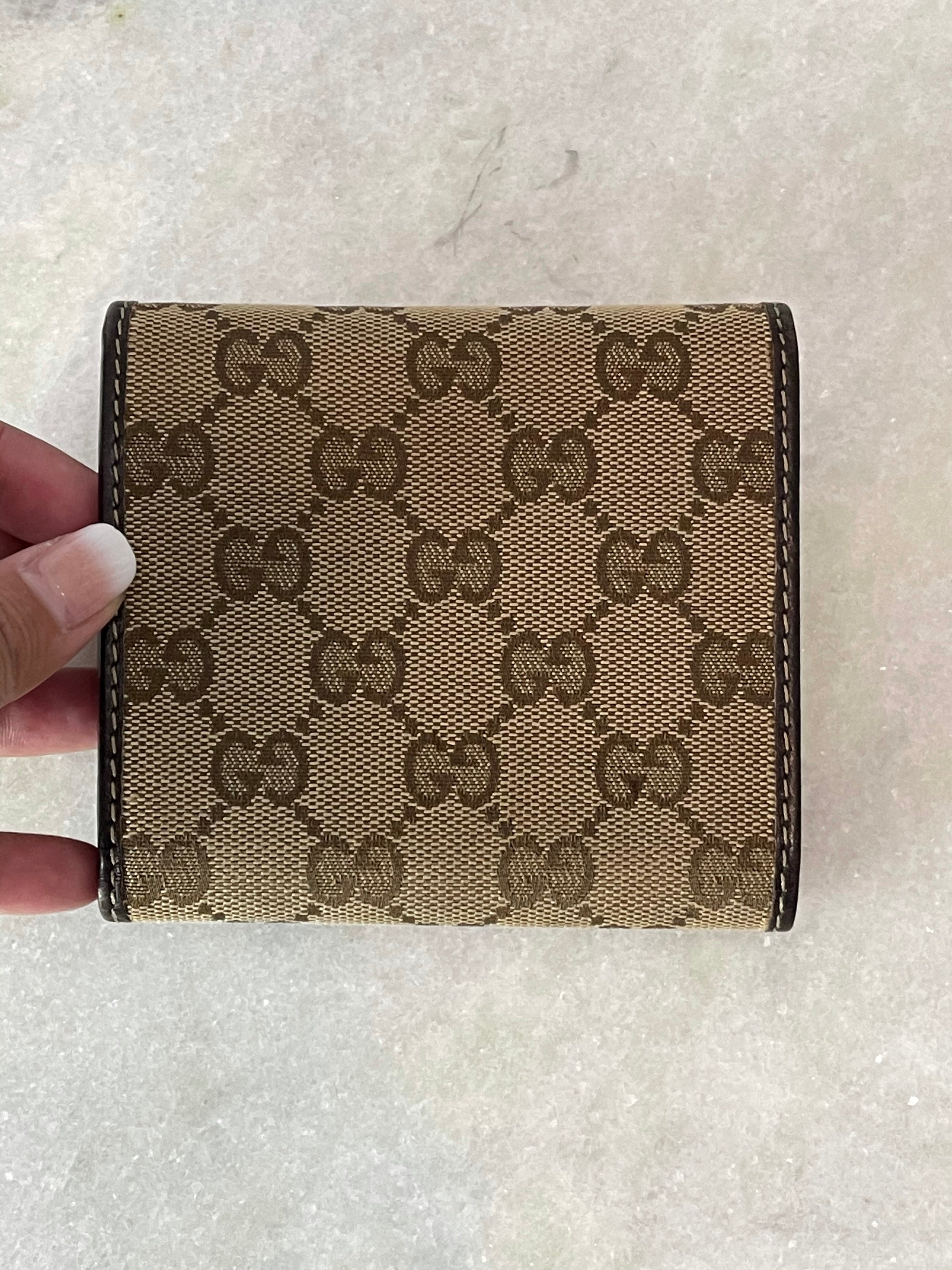 Gucci trifold compact wallet