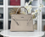 Charger l&#39;image dans la galerie, Hermes Kelly 32 Retourne Gris Tortourelle Togo Palladium Hardware
