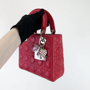 Lady dior polka-dot heart charm limited edition