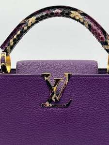 Louis vuitton capucine bb, exotic