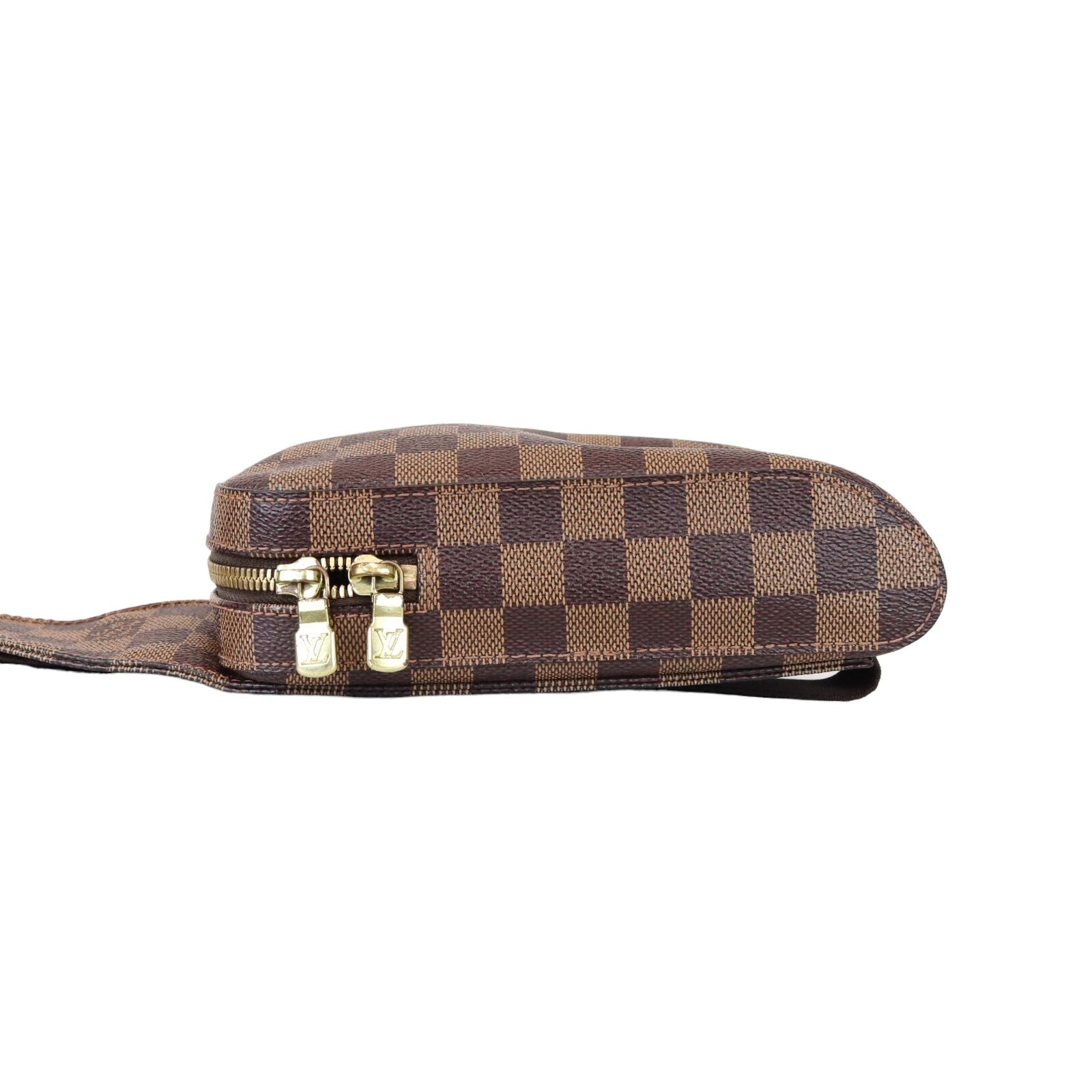 Louis Vuitton Geronimo Belt Bag Damier Ebene Gold-tone