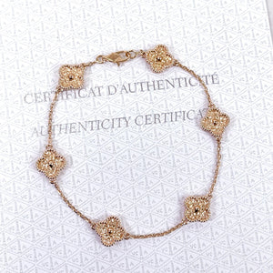 Van Cleef and Arpels Sweet Alhambra 6 Motifs Bracelet - Vca