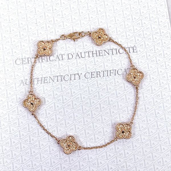 Authentic Van Cleef & Arpels Sweet Alhambra Bracelet #260-006