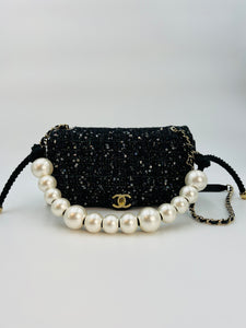 Chanel Sand by the Sea Large Pearl Handle Flap