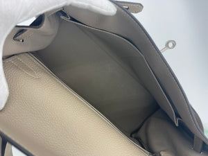 Hermes Kelly 32 Retourne Gris Tortourelle Togo Palladium Hardware