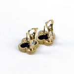 Charger l&#39;image dans la galerie, Van Cleef and Arpels Vintage Alhambra 1 Motif Earrings - Vca
