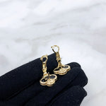 Load image into Gallery viewer, Van Cleef and Arpels Vintage Alhambra 1 Motif Earrings - Vca
