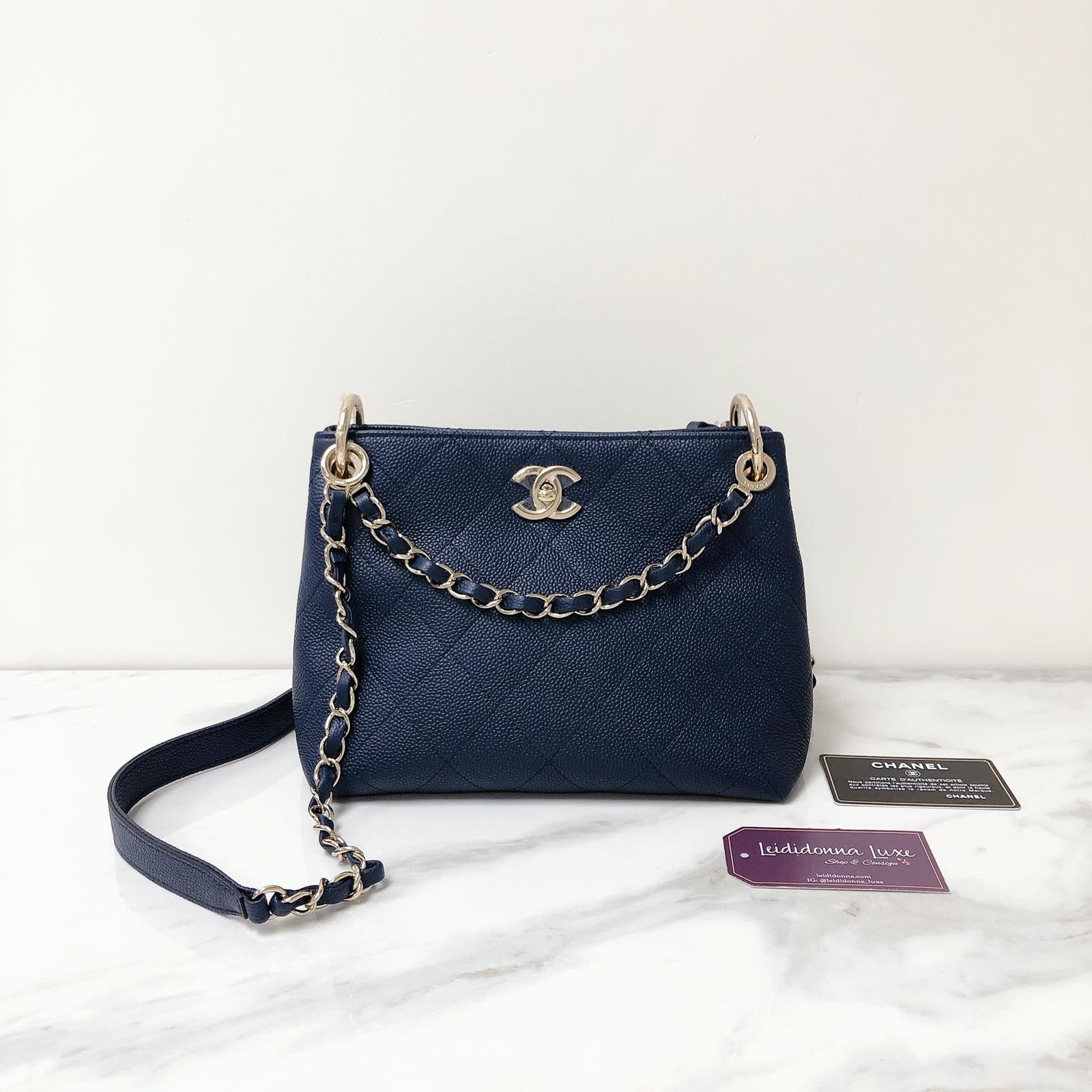 CHANEL Two Way Crossbody Tote