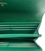 Load image into Gallery viewer, Chanel Wallet 18S Emerald Green
