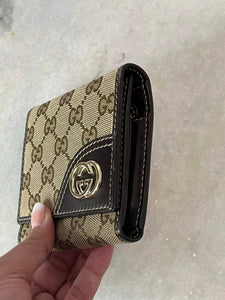 Gucci trifold compact wallet