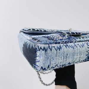 Chanel Patchwork Denim Medium Flap