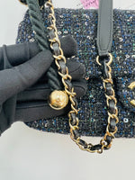 Load image into Gallery viewer, Chanel Sand by the Sea Large Pearl Handle Flap
