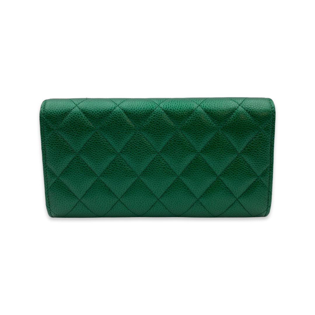 Chanel Wallet 18S Emerald Green