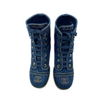 Load image into Gallery viewer, Chanel 20P Denim Boots
