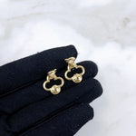 Load image into Gallery viewer, Van Cleef and Arpels Vintage Alhambra 1 Motif Earrings - Vca
