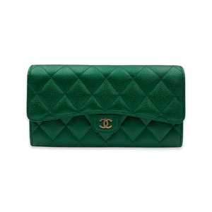 Chanel Wallet 18S Emerald Green