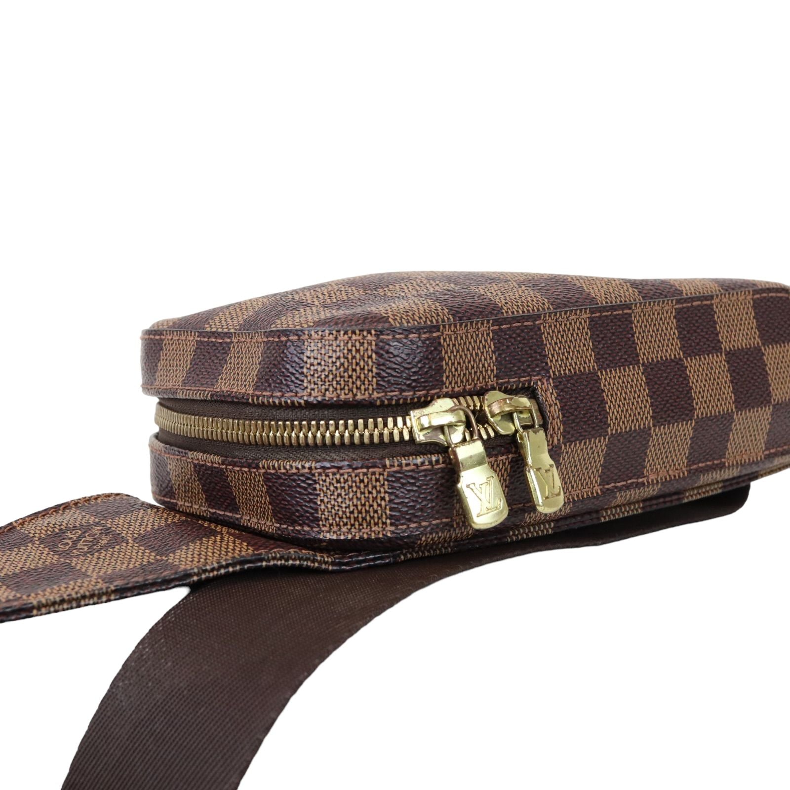 Louis Vuitton Geronimo Belt Bag Damier Ebene Gold-tone