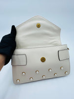 Load image into Gallery viewer, Gucci queen margaret bee pearl studded broadway flap bag
