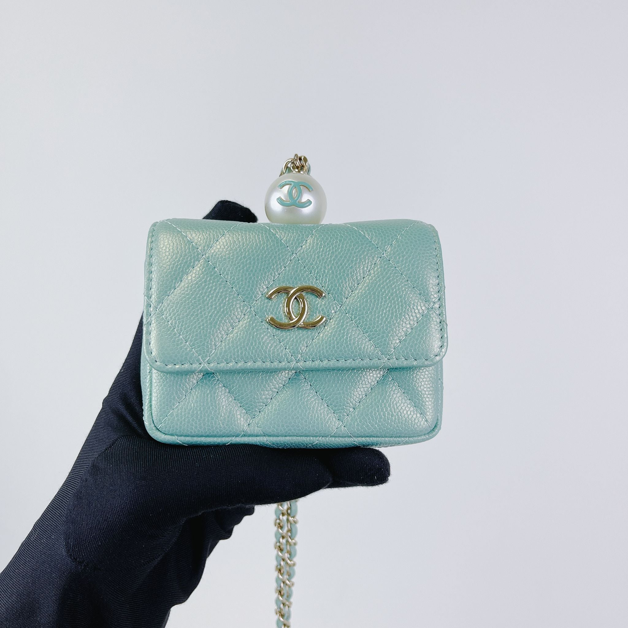 Chanel Pearl Card Wallet on Chain