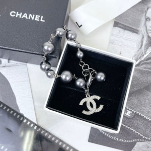 CHANEL Pearl and Crystal Bracelet