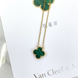 Van Cleef and Arpels Vintage Alhambra 1 Motif Pendant and Necklace - VCA