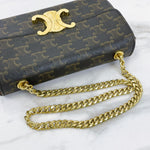 Load image into Gallery viewer, Celine Triomphe Shoulder Chain Bag
