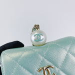 Load image into Gallery viewer, Chanel Pearl Card Wallet on Chain
